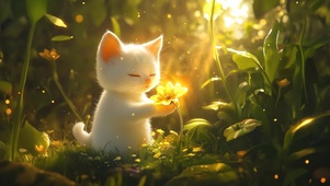 荧光的小猫