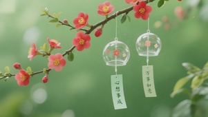风铃轻轻摇摆