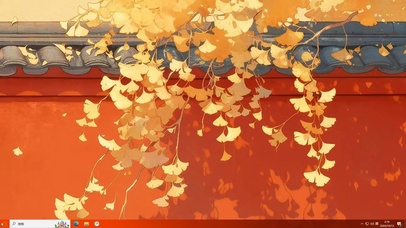金秋红墙