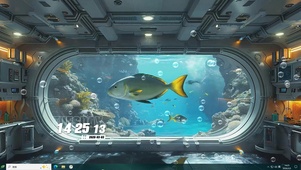 太空舱桌面主题