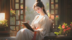 唯美治愈国风美女