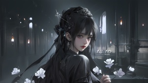 清冷忧伤女孩	