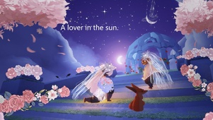 沐浴在阳光下的爱人