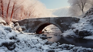 石桥风景-冬