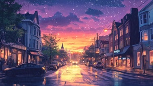 落日晚霞的尽头