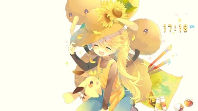 童真之梦--皮卡丘与向日葵