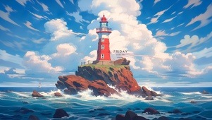 治愈海中小塔