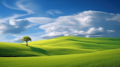 小清新护眼草坪