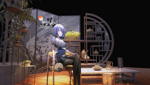 古风室内美女