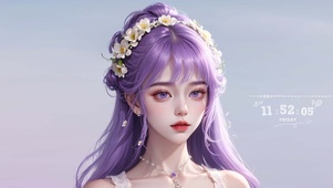 紫发ai少女