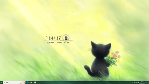 治愈猫咪背影