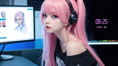 4K清纯气质电竞少女