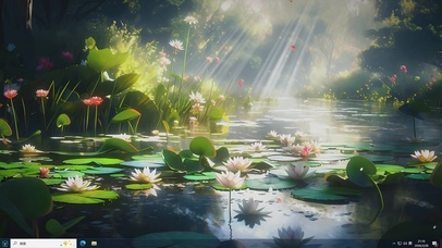 水泽微光-桌面主题