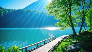 自然湖光山色