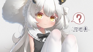 白毛美少女