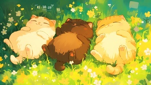 阳光可爱小猫咪