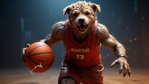 十二生肖之狗篮球运动员