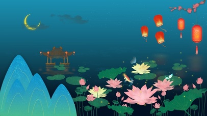 荷塘月色 安静治愈的夜晚