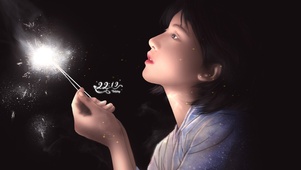 唯美花火少女