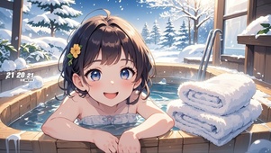 冬日温泉