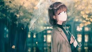 雨中少女
