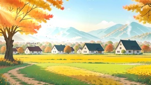 秋日村庄