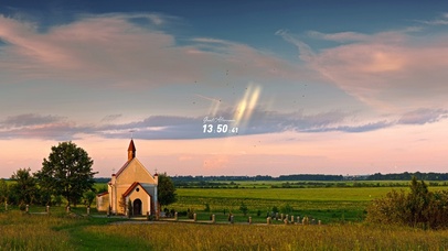 4k超清 田野夕阳风光