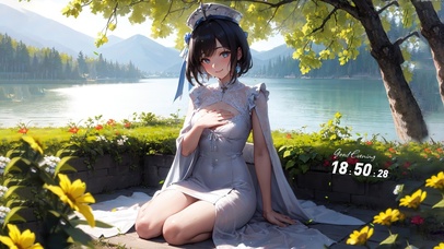 唯美短发可爱女孩