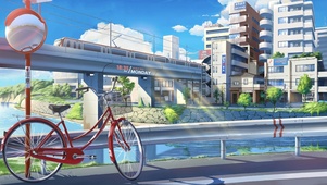 4K唯美治愈日系动漫城市街道