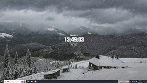 阴天雪天主题