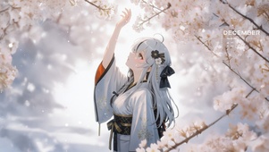 唯美梅花雪景