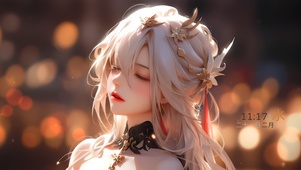 古风鎏金少女