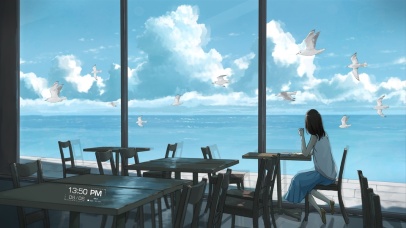 # 极简主义 6K【清新海边】