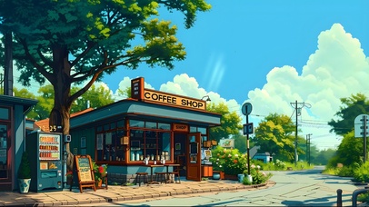 悠闲夏日便利店