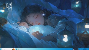 睡梦中的少女