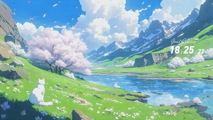 动漫风景AI插画