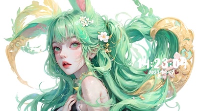 4k彩绘少女