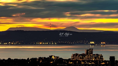 4k 治愈唯美夜色江河