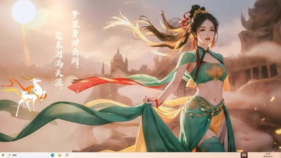 4K大漠敦煌飞天少女