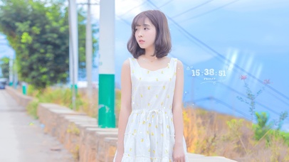 4k夏日可爱女孩