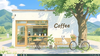 治愈 街道咖啡店