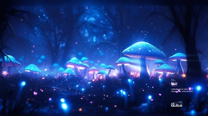 神秘荧光蘑菇精灵