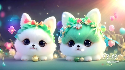 4K小萌兔的阳光花瓣