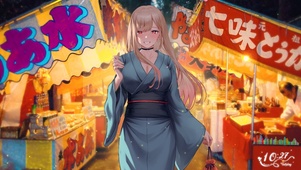 唯美夏日祭和服美少女