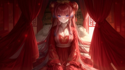 雪墨壁纸丨心海丨红嫁衣丨