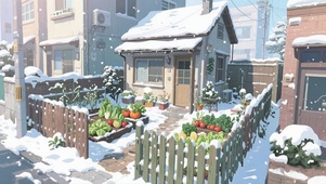 雪中蔬果小屋