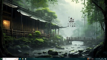 4K古风小桥流水人家主题