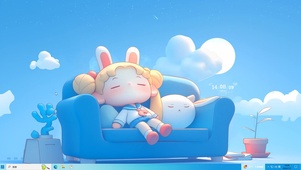 躺平的美少女