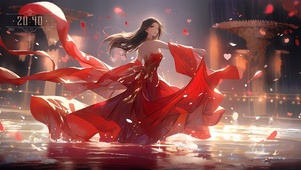 4K 红裳舞浪