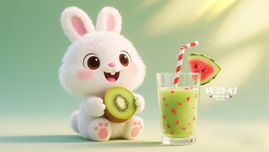 夏日果汁小兔